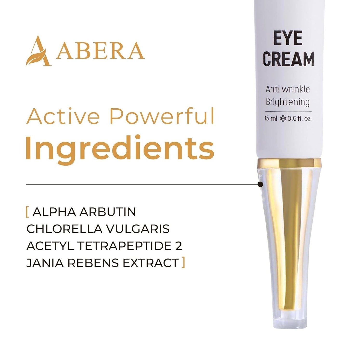 Abera Natural Repair Eye Cream | Reduce Dark Circles, Puffiness, Wrinkles & Fine Lines