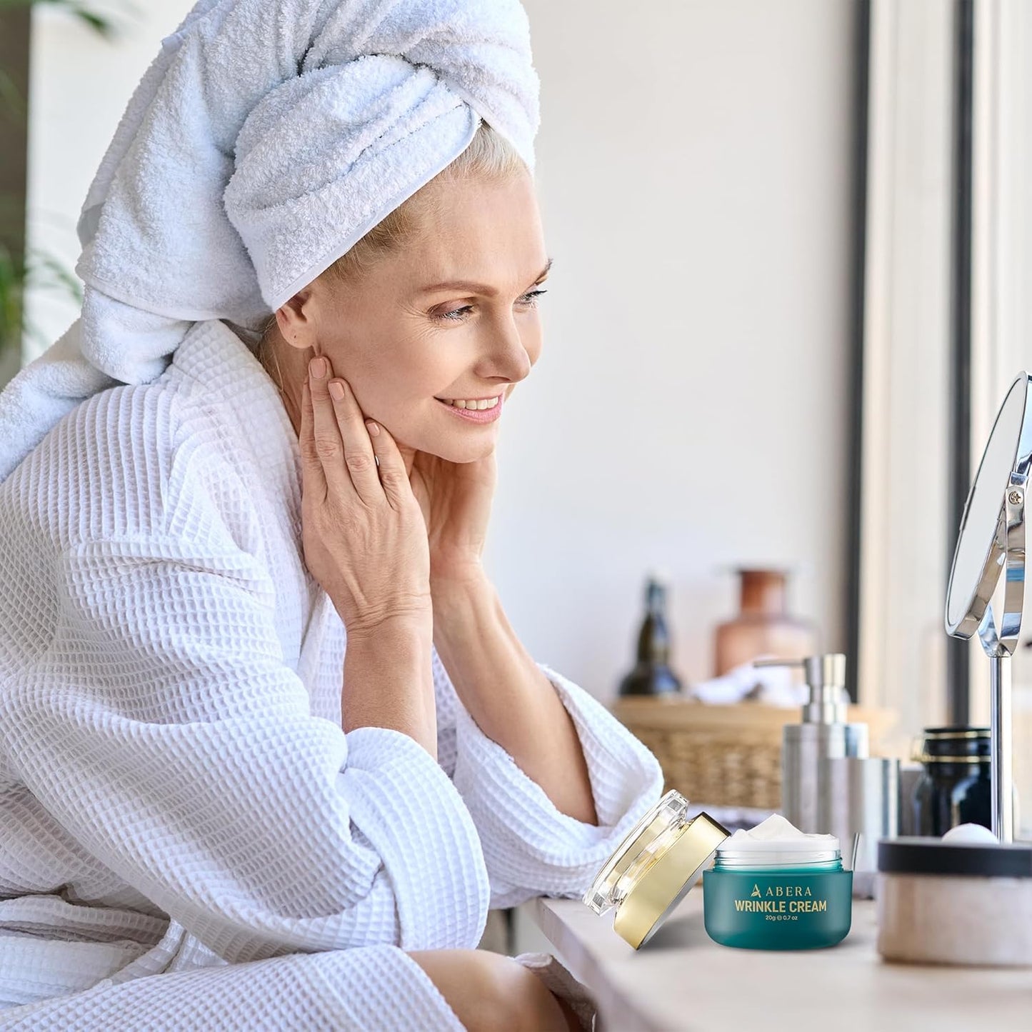 Abera Anti-Wrinkle Face Cream | Hydrating Anti-Aging Moisturizer for Fine Lines & Sensitive Skin