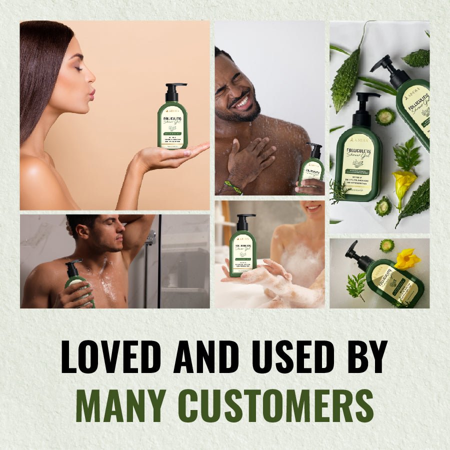 ABERA Folliculitis, BHA Shower Gel, High-Performance Folliculitis Body Wash, Wild Bitter Melon Extract