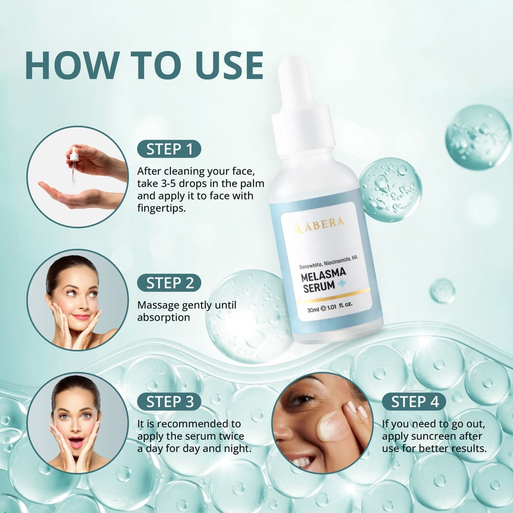 Abera Melasma Serum Plus, Advanced Dark Spot Corrector for Clear, Even, Radiant Skin
