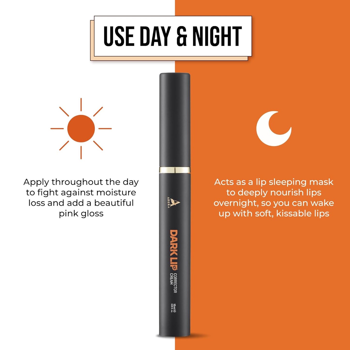 Abera Dark Lips Corrector Cream | Brightening Lip Balm & Moisturizer for Smooth, Soft Lips