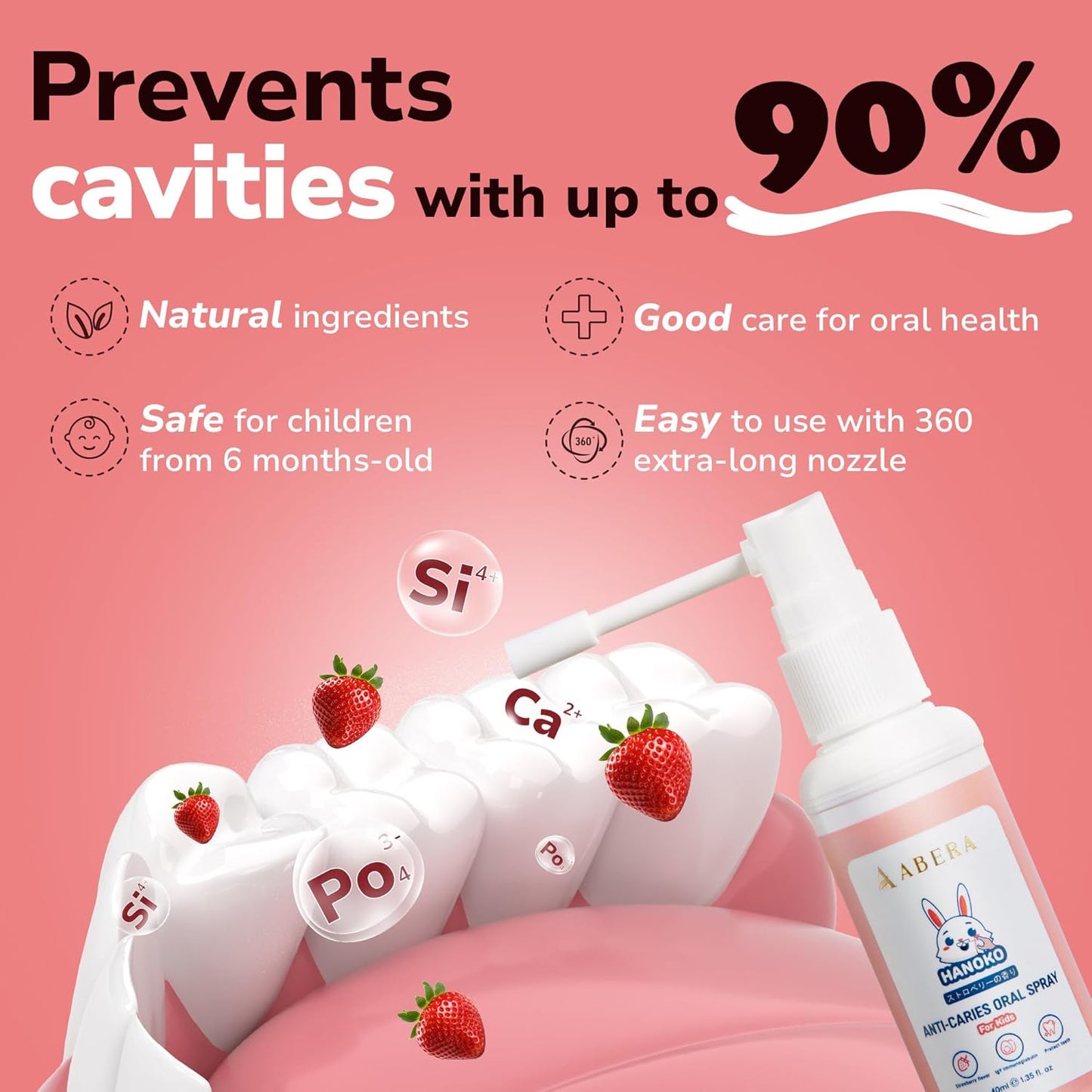 Abera Anti-Caries Kids Oral Spray | Gentle Tooth Care for Babies, Toddlers & Kids