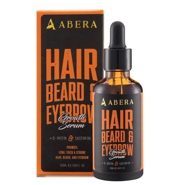 Abera Hair Growth Serum | Natural Regrowth with Biotin & Castor Oil for Hair Loss