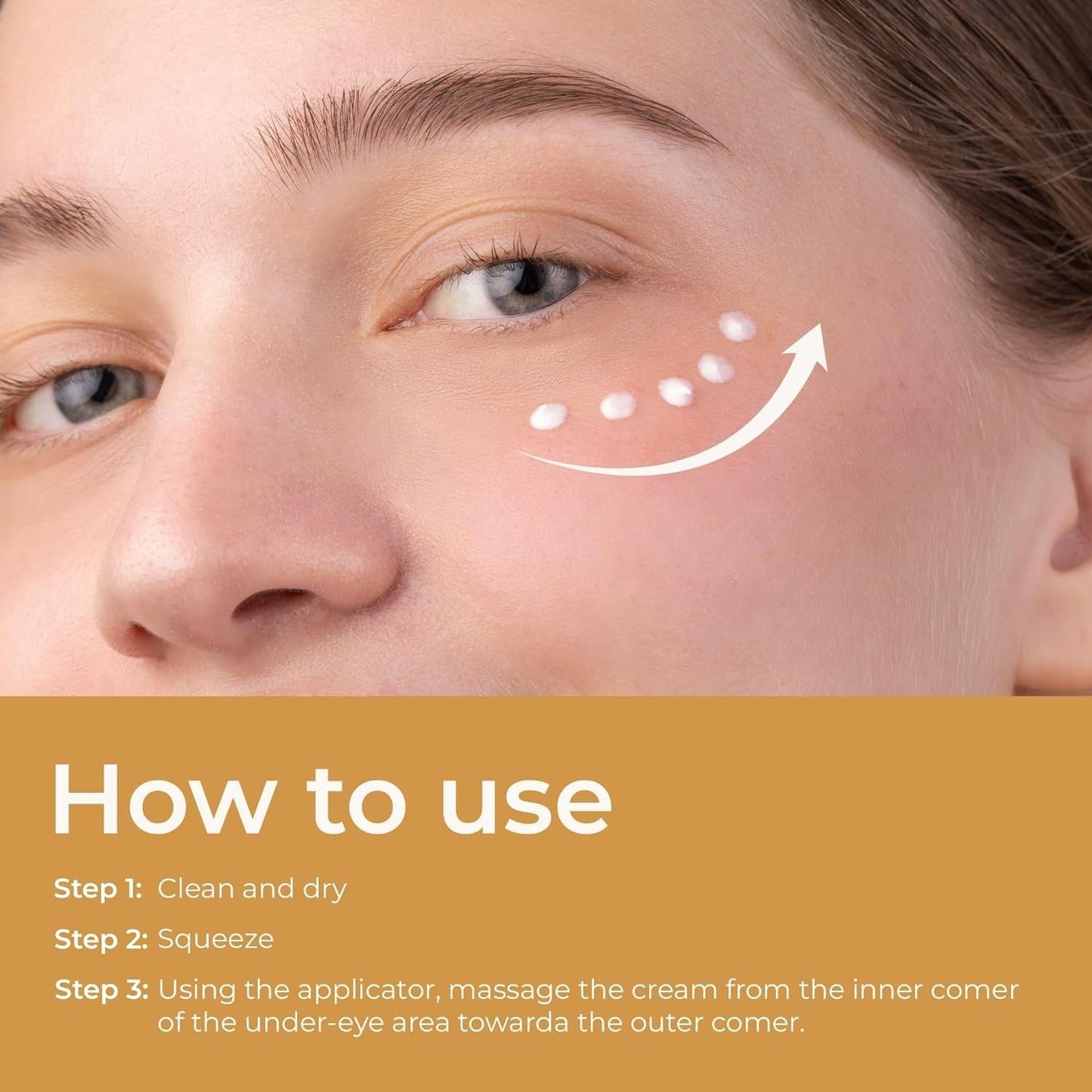 Abera Natural Repair Eye Cream | Reduce Dark Circles, Puffiness, Wrinkles & Fine Lines
