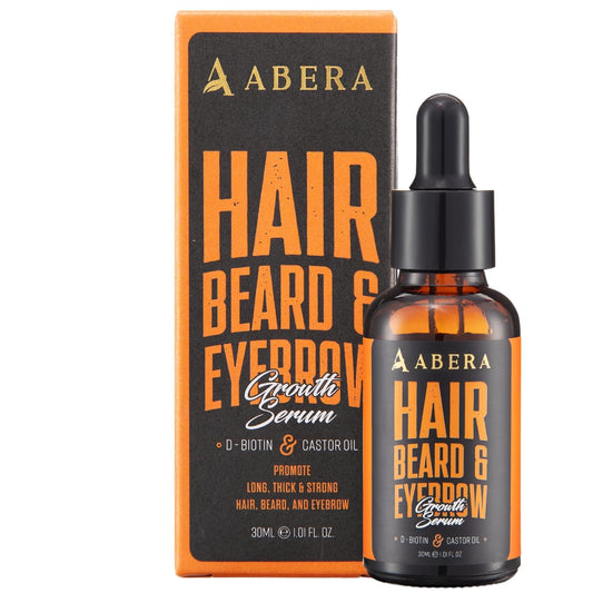 Abera Hair Growth Serum | Natural Regrowth with Biotin & Castor Oil for Hair Loss