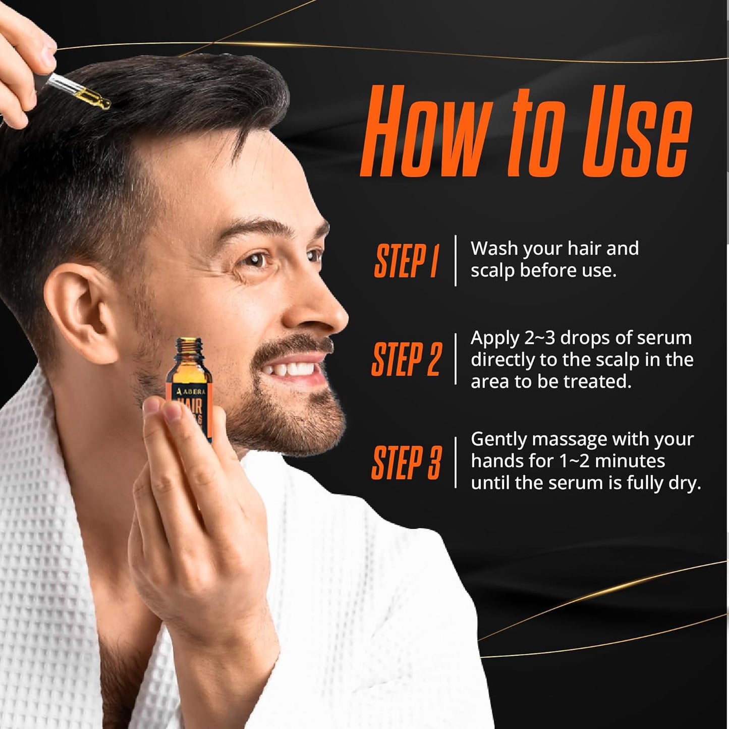 Abera Hair Growth Serum | Natural Regrowth with Biotin & Castor Oil for Hair Loss
