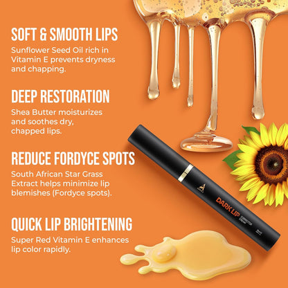 Abera Dark Lips Corrector Cream | Brightening Lip Balm & Moisturizer for Smooth, Soft Lips