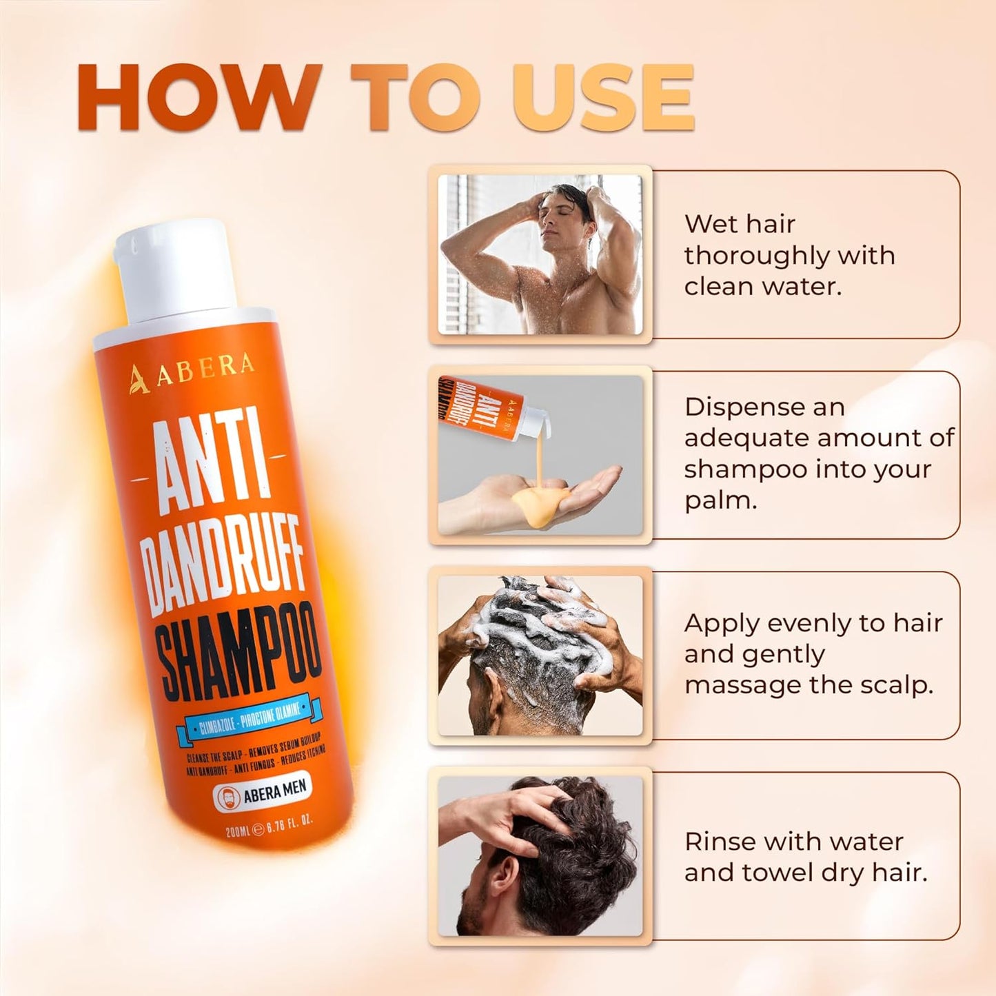 Abera Anti-Dandruff Shampoo | Nourishing Formula for Healthy Scalp & Stronger Hair Growth
