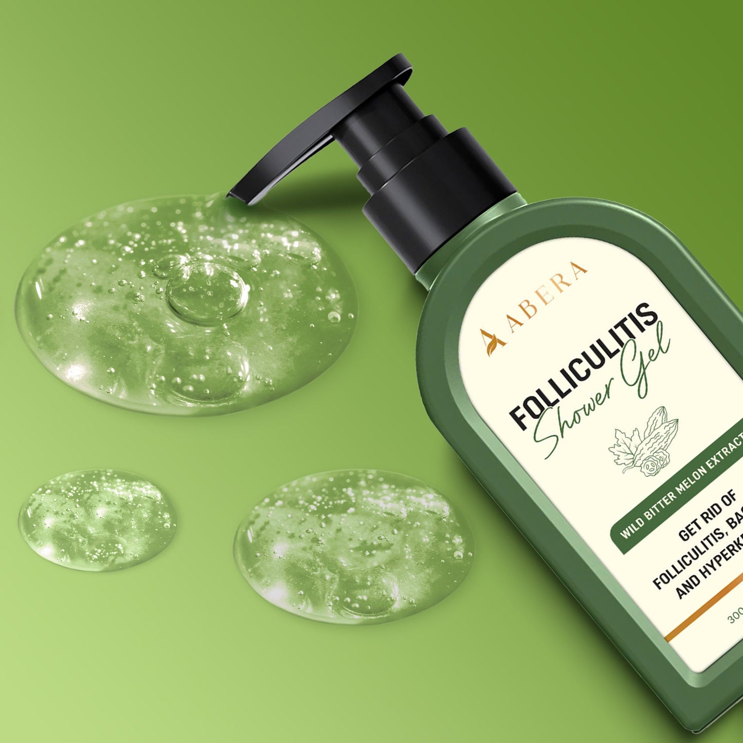ABERA Folliculitis, BHA Shower Gel, High-Performance Folliculitis Body Wash, Wild Bitter Melon Extract