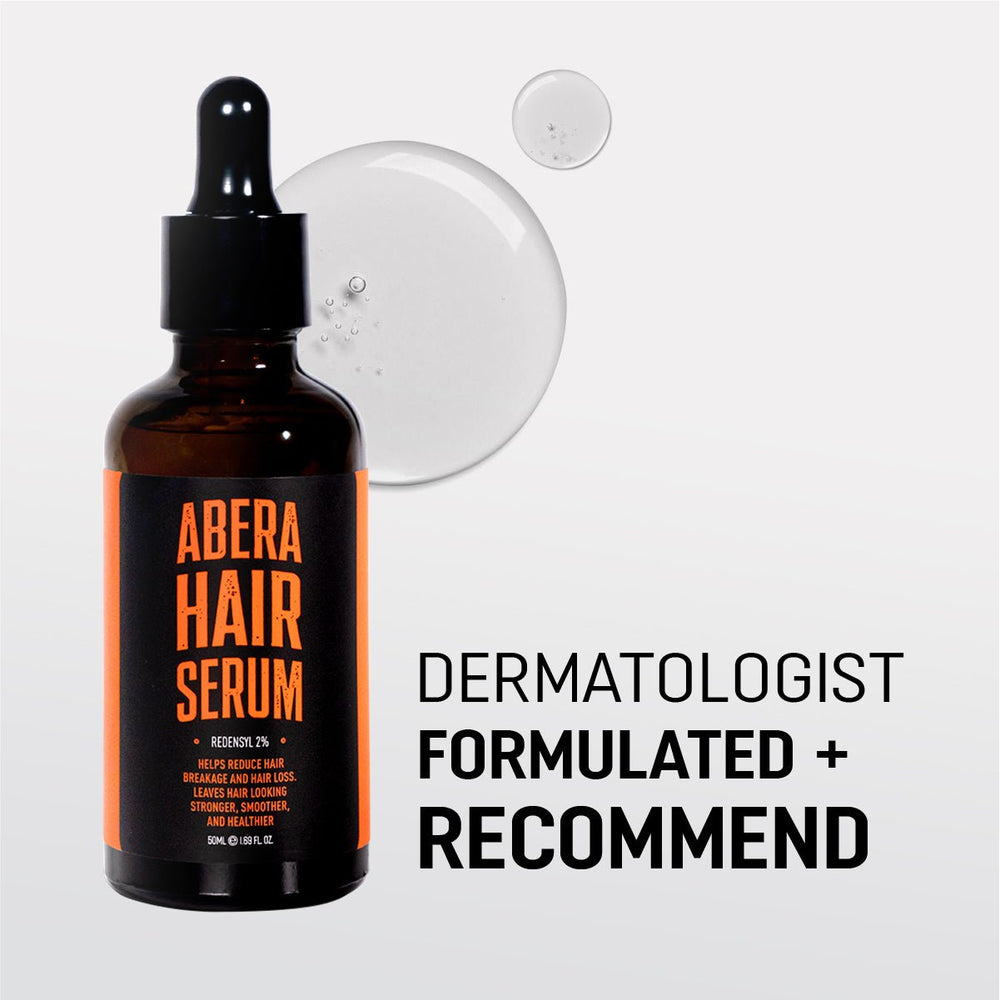 Abera Hair Serum with Redensyl — 3 Month Supply (3 Bottles) + Free Gold Scalp Roller