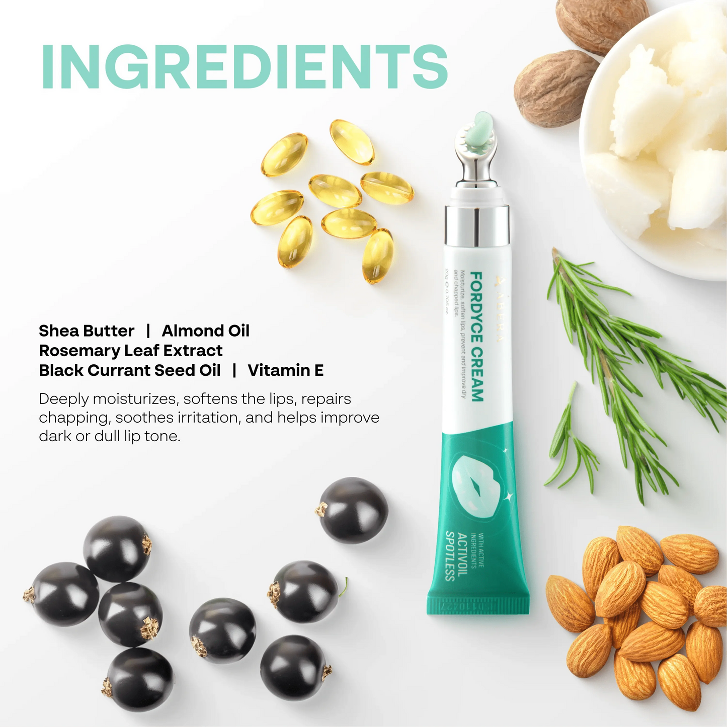 Abera Fordyce Cream | HPR Retinoid Formula for Fordyce Spots, Lip Acne & Dark Lips Care