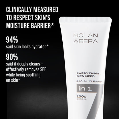 Abera Nolan Daily Facial Cleanser for Men - Oil Control & Deep Cleansing, 3.53oz