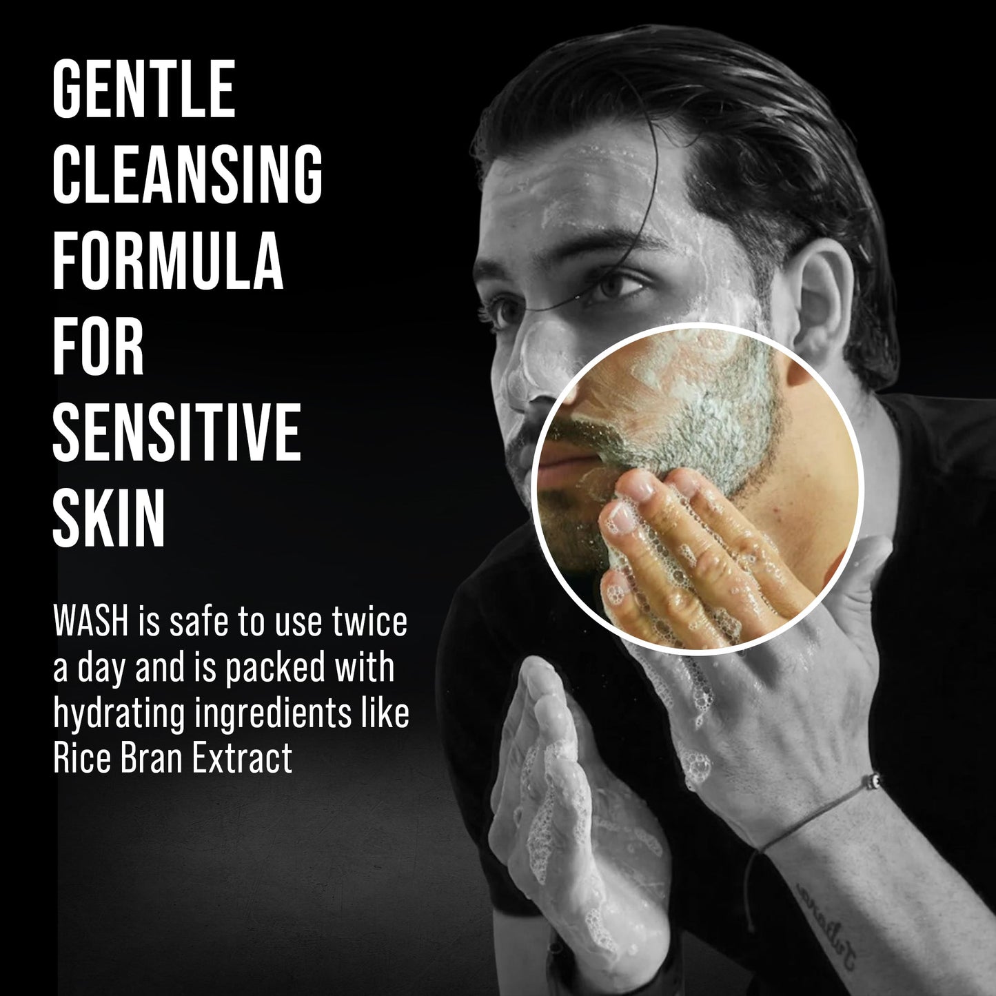 Abera Nolan Daily Facial Cleanser for Men - Oil Control & Deep Cleansing, 3.53oz